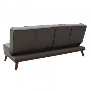 Canapea extensibila Marco material textil gri 180x80x80cm - Img 6