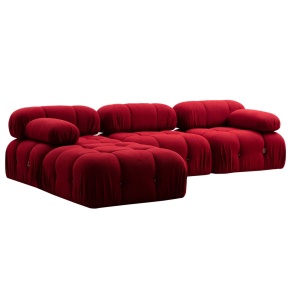 Colțar modular Bubble Rosu 288x190x75 cm - Img 14