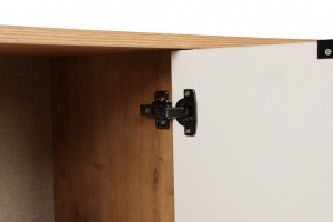 Comoda Model Clara, Stejar/Alb, 142x35.6x83 cm - Img 5