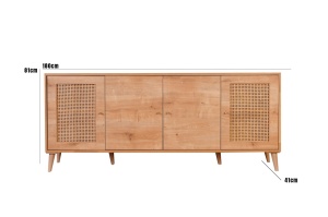 Comoda Model Hazeran, Stejar, 180x41x81 cm - Img 8