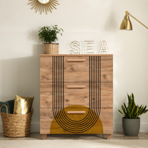 Comoda Model Leva V9, Pin, 80x43x95 cm - Img 1