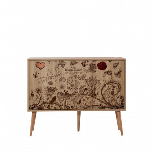 Comoda Model Mega V2, Stejar sonoma, 120x36x90 cm - Img 5