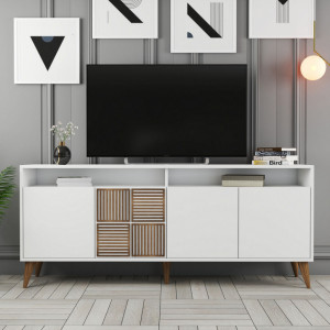 Comoda Model Milan, Alb, 180x35x78.6 cm - Img 5