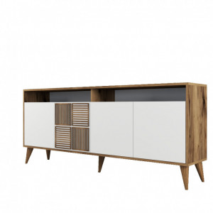 Comoda Model Milan, Nuc/Alb, 180x35x78.6 cm - Img 6
