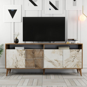 Comoda Model Milan V1, Nuc/Alb, 180x35x78.6 cm - Img 5