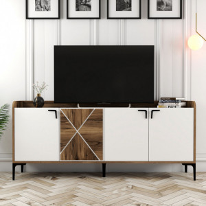 Comoda Model Venedik, Nuc/Alb, 180x35x78 cm - Img 5