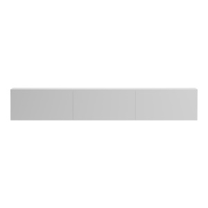 Comoda TV Rival, suspendata, cu iluminare LED, Alb, 180 x 35 x 30 cm - Img 4