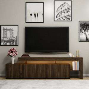 Comoda TV Salvador, Model Beliz, 192x53x37 cm, Nuc - Img 1