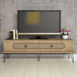 Comoda TV Salvador, Model Ekol, 145x45x40 cm, Stejar - Img 3