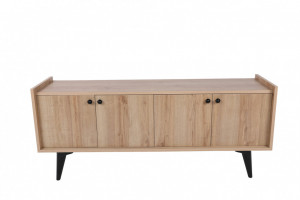 Comoda TV Salvador, Model Hanoi, 150x40x62 cm, Stejar - Img 6