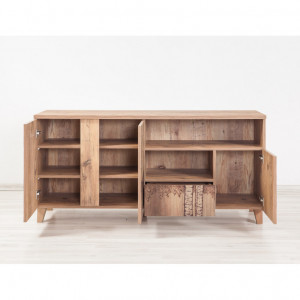 Comoda TV Salvador, Model Marina, 160x76x45 cm, Multicolor - Img 3