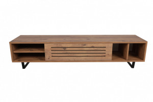 Comoda TV Salvador, Model Safir, 160x35x40 cm, Pin atlantic - Img 5