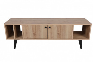 Comoda TV Salvador, Model Sidney, 150x40x50 cm, Stejar - Img 2