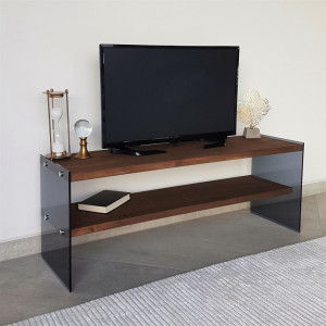 Comoda TV Salvador, Model TV100, 120x45x35 cm, Nuc - Img 4