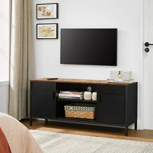 Comoda TV Songmics, Model Rios, 120x40x55 cm, Negru - Img 3