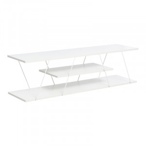 Comoda TV Tars alb 120x30x33cm
