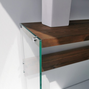 Consola Model Niagara, Nuc/Transparent, 91x37x80 cm - Img 4