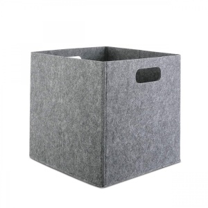 Coș de pâslă HMY Gri 30x30x30 cm - Img 2