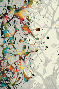 Covor Modern Kolibri Abstract, Multicolor, 80x150 cm - Img 1