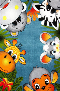 Covor Pentru Copii, Kolibri Animalute 120x170 cm - Img 1