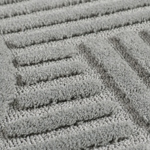 Covor tip Traversa VivaDeco Art V1, 80 x 150 cm, Silver, 100% Polipropilena, Fir 8 mm, 1900 g/mp, OEKO-TEX Standard 100 - Img 7