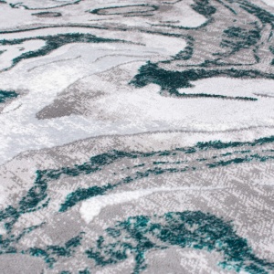 Covor traversă Marbled VERDE SMARALD 80X300 cm, Flair Rugs - Img 4