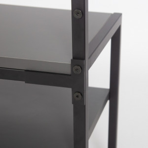 Cuier cu suport pantofi Model Nomad, Antracit, 78x30x182 cm - Img 5