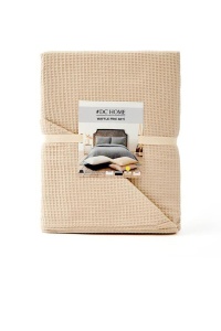 Cuvertura Pled pentru pat dublu Model Waffle Beige - Img 3