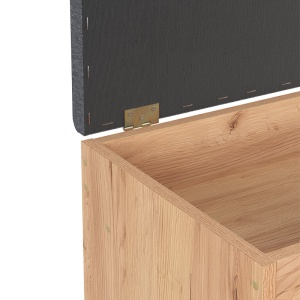 Dulap de pantofi Scarpiera, natural/antracit, 57.2x35.5x185.6 cm - Img 6