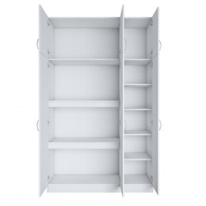 Dulap haine Model BA104, Alb, 145x55x239 cm - Img 11