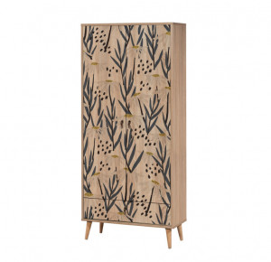 Dulap haine Model City, Multicolor, 80x45x190 cm - Img 2