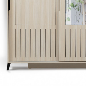 Dulap haine Model Pacific, Bej, 140x60x216 cm - Img 4