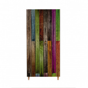 Dulap haine Model Stil, Multicolor, 90x52x192 cm - Img 5