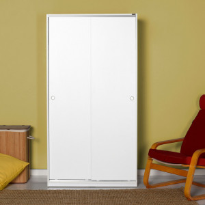 Dulap haine Model SWD-402-BB-2, Alb, 94x52x182 cm - Img 1