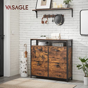 Dulap Pantofi Model Jacob, Negru, 98.3x30x96.5 cm - Img 1