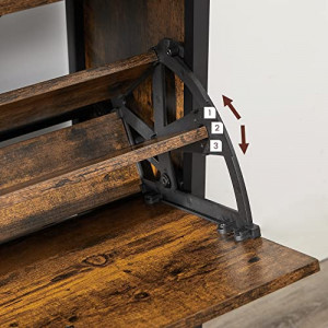 Dulap Pantofi Model Jacob, Negru, 98.3x30x96.5 cm - Img 7