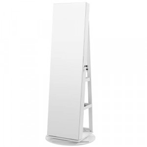 Dulap pentru bijuterii, Songmics, Alb, 55x55x162 cm - Img 2