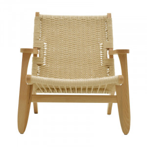 Fotoliu Chiara lemn de fag culoare lemn natural - scaun franghie culoare lemn naturala 70x68x75cm - Img 4