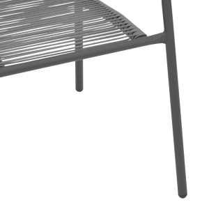 Fotoliu de Gradina Model Lindaria, Gri inchis, 54x63x74 cm - Img 7