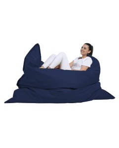 Fotoliu de Grădină tip Bean Bag Model Giant Pillow 140x180, Albastru închis - Img 4