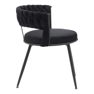 Fotoliu Model Alkia, Negru, 60x57x68 cm - Img 3