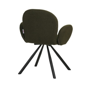 Fotoliu Model Garzele, Verde/Negru, 68x66x82.5 cm - Img 2