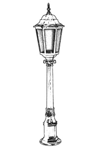 Lampadar de exterior Baraka Alb 106x23 cm - Img 2