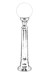 Lampadar de exterior M2BOP Alb 90x20 cm - Img 2