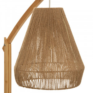 Lampadar Sean E27 60W bambus bej 52x30x158cm - Img 4