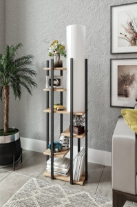 Lampadar Vogue - SRC Negru/Alb Natural - Img 5
