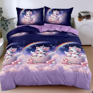 Lenjerie Bumbac Satinat 4 Piese Mythica