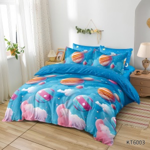 Lenjerie cu Elastic 180x200 cm, Cartoon V3 6 Piese (Finet)