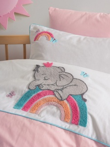 Lenjerie patut bebe Model Lucky Pink - Img 2