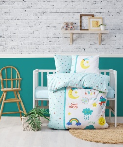 Lenjerie patut bebe Model Tatlı Rüyalar Mint